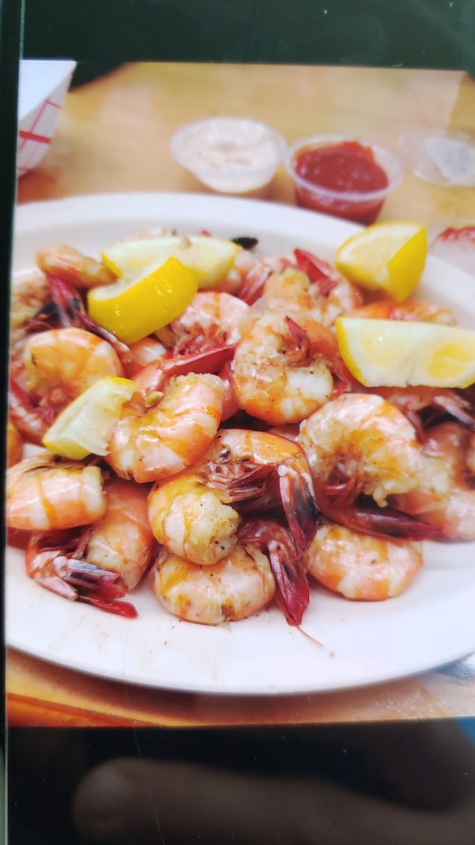 Printed seafood menu for boiled dinner orders.